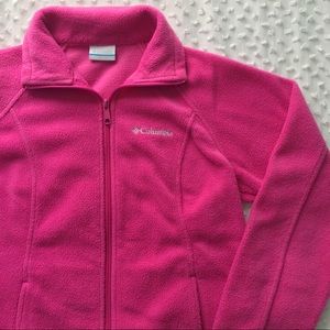 Columbia Pink Active Zip Up Fleece Jacket